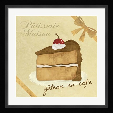 Framed Gateau au Cafe Print