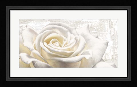 Framed White on White Print