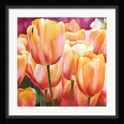 Framed Spring Tulips I Print