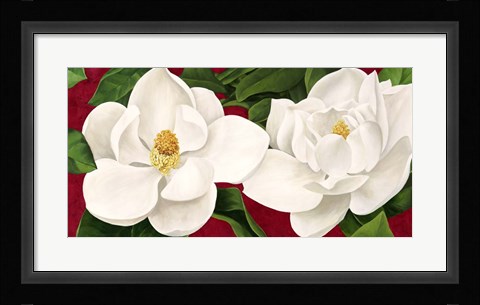 Framed Magnolie in Fiore Print