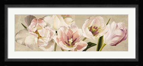 Framed White Flowers Print