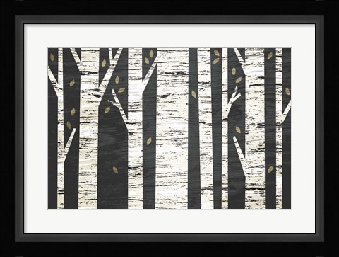 Framed Birch Forest Print