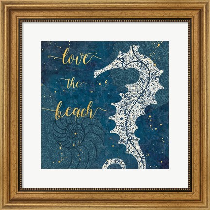 Framed Coastal Lace VII Print