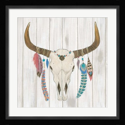 Framed Bohemian Rising I no Border Print