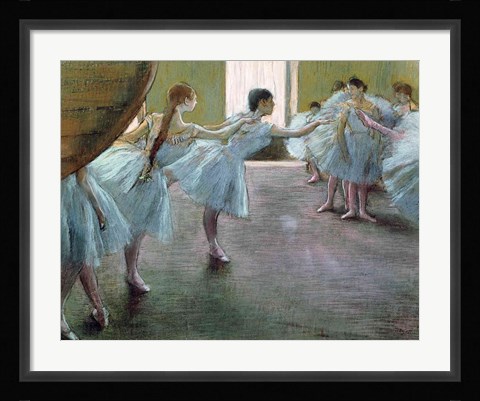 Framed Dancers at Rehearsal Print