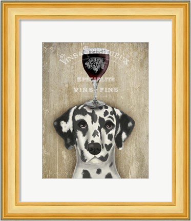 Framed Dog Au Vin Dalmatian Print