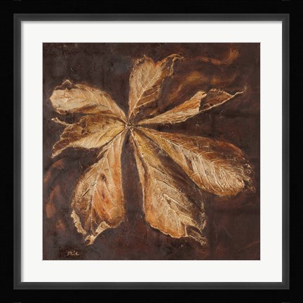 Framed Yarumo in Gold I Print