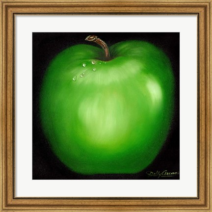 Framed Green Apple Print