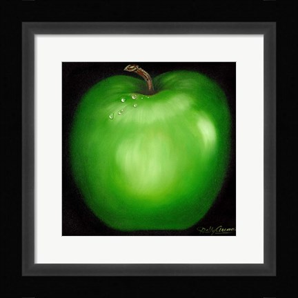 Framed Green Apple Print