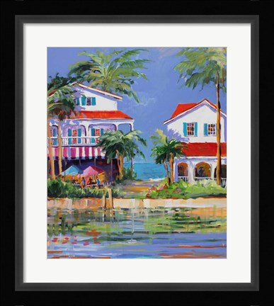 Framed Beach Resort II Print