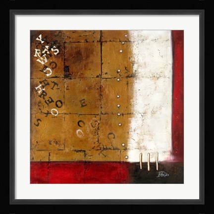 Framed Red Contemporary III Print
