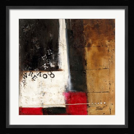 Framed Red Contemporary IV Print