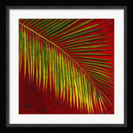 Framed Palmas En Fuego I Print