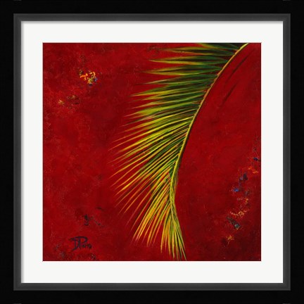 Framed Palmas En Fuego II Print
