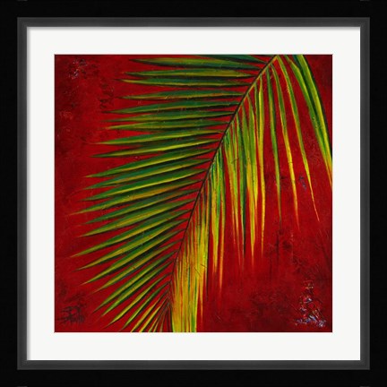 Framed Palmas En Fuego III Print