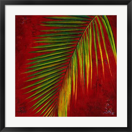 Framed Palmas En Fuego III Print