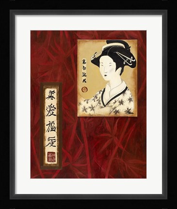Framed Geisha II Print