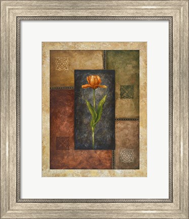Framed Orange Tulip Print