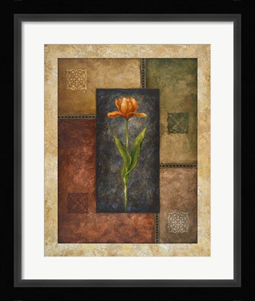 Framed Orange Tulip Print