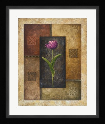 Framed Violet Tulip Print