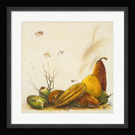 Framed Racimo de Cocos II Print