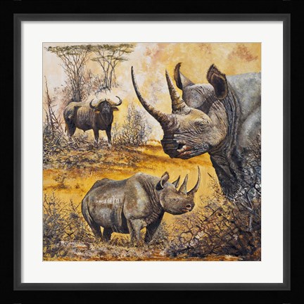 Framed Safari I Print