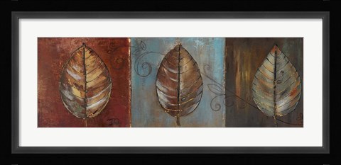 Framed New Leaf Panel I Print