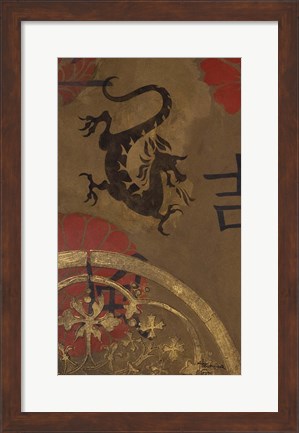 Framed Asian Shield I Print