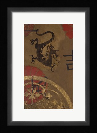 Framed Asian Shield I Print