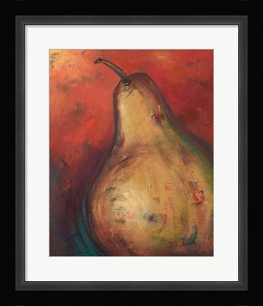 Framed Pear II Print