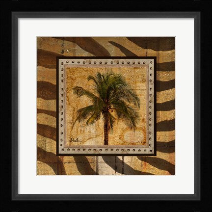 Framed Gold America I Print