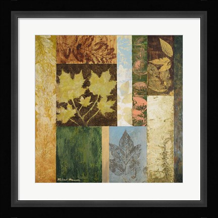 Framed August Leaves II Print