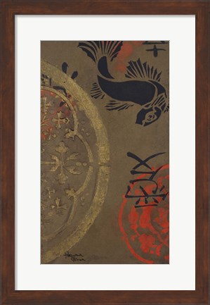Framed Koi Shield II Print