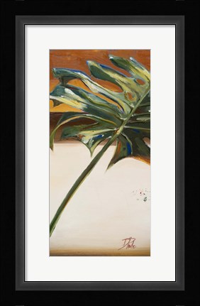 Framed Green Leaf I Print