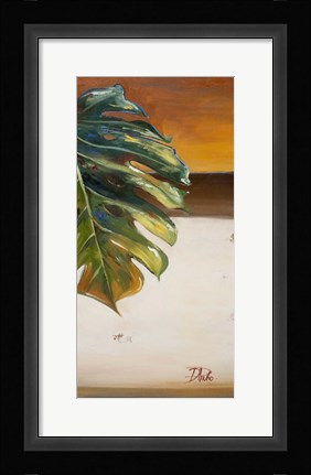 Framed Green Leaf II Print