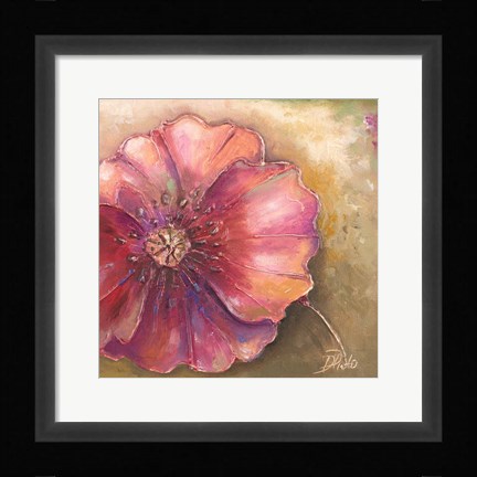 Framed Pink Accent I Print