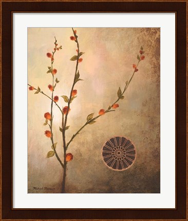 Framed Fall Stems in the Warmth Print