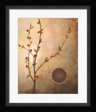 Framed Fall Stems in the Warmth Print