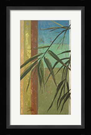 Framed Bamboo &amp; Stripes II Print