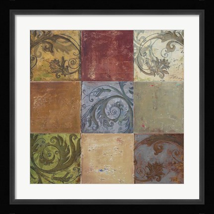 Framed Moroccan Patch I Print