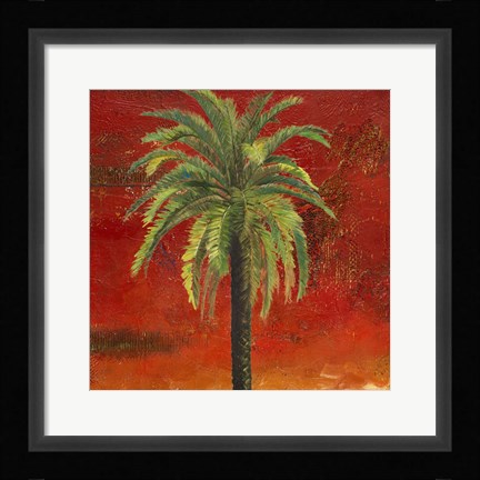 Framed La Palma on Red III Print