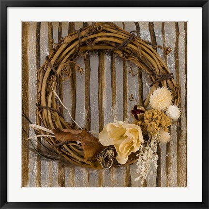 Framed Wreath I Print