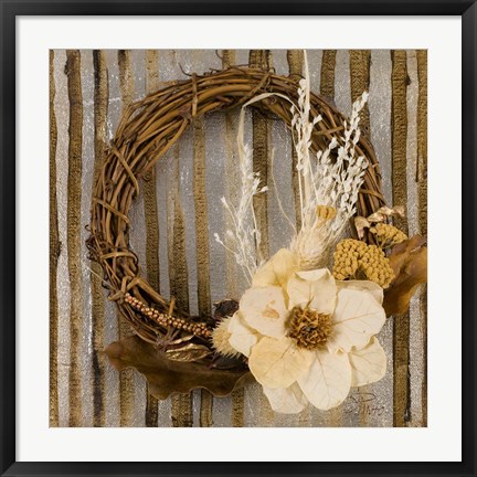 Framed Wreath II Print