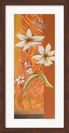 Framed Fancy Floral I Print