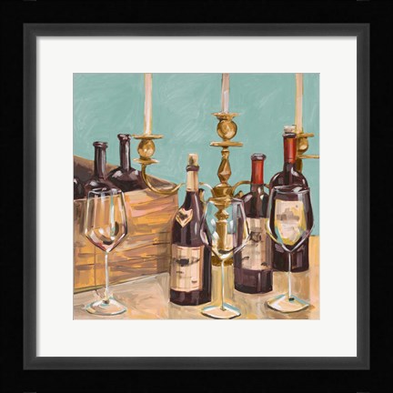 Framed Dinner Party I Print