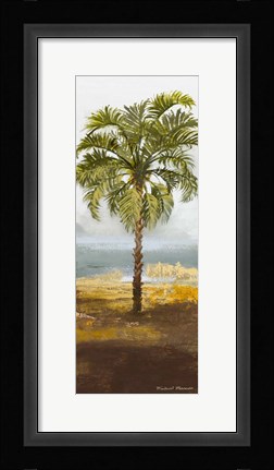 Framed Beach Palm I Print