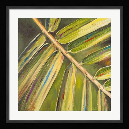 Framed Green Close Up I Print