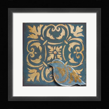 Framed Moroccan Bird I Print