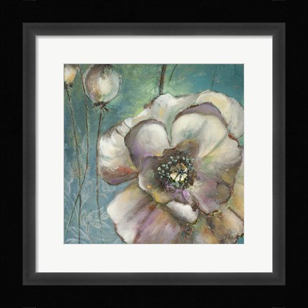 Framed Blue Poppies II Print