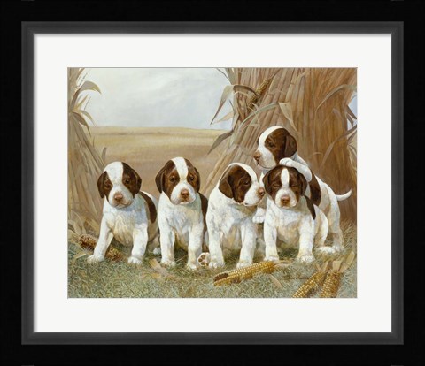 Framed Belle's Pups Print
